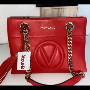 NEW! Never worn, Real Valentino Red Purse!